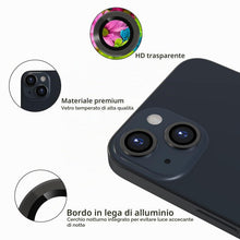 Carica l'immagine nel visualizzatore di Gallery, imluckies Pellicola Fotocamera Compatibile con iPhone 13/13 Mini, Vetro Temperato Protezione Lente, HD Schermo Fotocamer