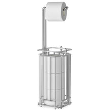 Carica l&#39;immagine nel visualizzatore di Gallery, Porta Carta Igienica da Terra, Colonna bagno porta rotolo dispenser supporto moderno,a prova di ruggine,può contenere 4 rotoli