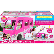 Carica l&#39;immagine nel visualizzatore di Gallery, Barbie-Camper dei Sogni Playset con Veicolo, con Ruote, Piscina, Scivolo, 7 Aree Gioco e Oltre 60 Accessori da Campeggio, Giocattolo per Bambini 3+ Anni, HCD46