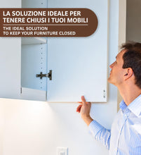 Carica l'immagine nel visualizzatore di Gallery, IPEA 10x Chiusure Magnetiche per Mobili, Porte, Armadi, Cassetti – 10 PEZZI – Marrone – Chiusura Magnetica con Calamita 