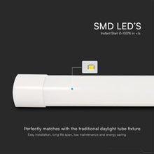 Carica l'immagine nel visualizzatore di Gallery, V-TAC Plafoniera LED Lineare da Soffitto 120 cm - [ CCT 3 in 1 - REGOLATORE LUCE CALDA, NEUTRA, FREDDA] - 40W - Lampada 