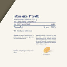 Carica l'immagine nel visualizzatore di Gallery, LongLife® Vitamin D 2000 | Vitamina D3 naturale in olio EVO | Alto dosaggio | Difese immunitarie, salute di ossa e denti