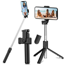Carica l'immagine nel visualizzatore di Gallery, Asta Selfie Treppiede 3 in 1 Asta Selfie Bluetooth, Selfie Stick Treppiede Bastone Selfie Bluetooth estensibile Telescop