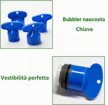 Carica l'immagine nel visualizzatore di Gallery, Chiave di rimozione per aeratore del rubinetto con 4 dimensioni e 4 pezzi di aeratori per rubinetto M 16,5 18,5 21,5 24