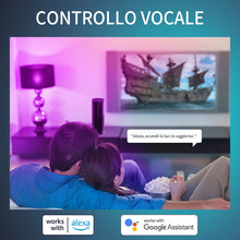 Carica l'immagine nel visualizzatore di Gallery, ANWIO Lampadina Alexa, Lampadina Smart,5W Equivalenti a 40W,470Lm,C37, Lampada Smart Wifi E14 con Telecomando Compatibil
