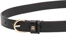 Carica l'immagine nel visualizzatore di Gallery, Tommy Hilfiger Donna Cintura Essential Effortless 2,5 cm Cintura in Pelle, Nero (Black), 70 cm