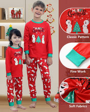 Carica l'immagine nel visualizzatore di Gallery, Kouric Pigiama Natale Famiglia, Pigiami Natalizi per Tutta la Famiglia, Pigiama Natalizio Famiglia Pigiami Natale, Girocollo Due Pezzi Natale Pajamas Set per Donna Uomo Bambino Bambina
