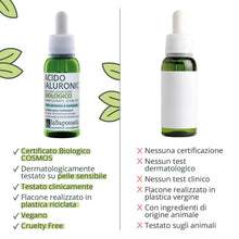 Carica l'immagine nel visualizzatore di Gallery, La Saponaria | Acido ialuronico multiplo peso molecolare, Siero viso antiage, Rimpolpante, Idratante e liftante, Siero a