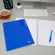 Carica l&#39;immagine nel visualizzatore di Gallery, Favorit cf.5 Quaderni Spiralati A4, A Righe, Carta 80g/Mq, 1 rosso, 1 blu, 1 verde, 1 turchese + 1 colore a rotazione