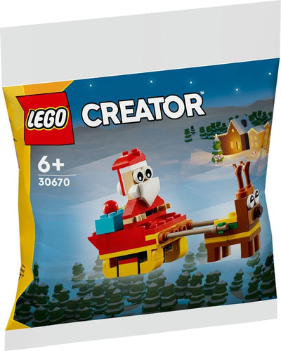 LEGO CREATOR 30670 - Set di sacchetti di plastica con Babbo Natale in slitta