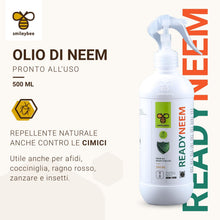 Carica l'immagine nel visualizzatore di Gallery, Olio di Neem per Piante - 500ml Pronto all’Uso - 100% Biologico, Formula Potenziata - Repellente Naturale contro Cimici, Afidi, Cocciniglia, Ragnetto Rosso, Zanzare, Insetti