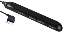 Carica l'immagine nel visualizzatore di Gallery, Electraline 61911 Multipresa Super Slim Salvaspazio 23 mm, 4 Posti Bivalenti 10/16A, Spina 90° 16A, Cavo 1.5 M