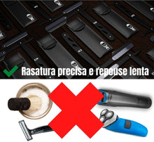Carica l'immagine nel visualizzatore di Gallery, Rasoio a mano libera |20 Mezze lamette |kit barba uomo manuale viso professionale barbuto classico precisione vintage tr
