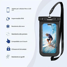 Carica l'immagine nel visualizzatore di Gallery, iVoler Kit Impermeabile con Borsa Marsupio e Custodia Smartphone, Nero