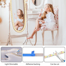 Carica l'immagine nel visualizzatore di Gallery, URAQT Luci da Specchio USB per Trucco, 2 m Striscia LED Flessibile, 3 Modalità di Colore, 9 Livelli di Luminosità, Kit p