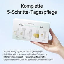 Carica l'immagine nel visualizzatore di Gallery, Pure Glow Essentials Set - Kit skincare travel per glass skin, 5 Items