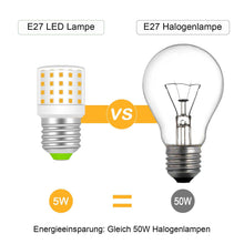 Carica l'immagine nel visualizzatore di Gallery, Lampadina E27, 5 W, CA 220-240 V, bianco caldo, 3000 K, confezione da 2