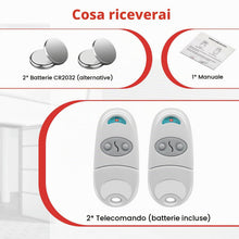 Carica l'immagine nel visualizzatore di Gallery, Telecomando compatibile con C@me,2 Pezzi Telecomando Portale 432EV,EE,NA,433,92 MHz 2 Canali Compatibile 432EV,EE,NA(Inc
