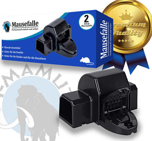 T-MAMUT Trappola per Topi 2 Trappole per Topi Professionali Con Copertura di Protezione a Scatto Riutilizzabile Da Esterno Ed Interno Dissuasori Topicida Roditori Grandi Piccoli Molto Sicura e Potente