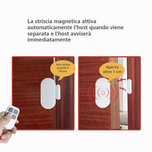 Carica l'immagine nel visualizzatore di Gallery, GuDoQi Allarme Porta Casa Senza Fili, 130 dB Sirena, 2 Telecomandi, Magnetico, per Protezione Garage, Ingresso, Bambini,