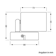 Carica l'immagine nel visualizzatore di Gallery, ledscom.de Lampada da parete WAIKA, interruttore, bianco opaco, rotonda, 1x GU10 max. 60W