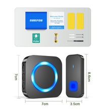 Carica l'immagine nel visualizzatore di Gallery, SURFOU Campanello Senza Fili da Esterno, 400m Wireless, 55 Suonerie, LED