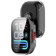 Carica l'immagine nel visualizzatore di Gallery, GIOPUEY Cover Compatibile con Xiaomi Redmi Watch 6 Lite, [2 Pezzi] Pellicola Protettiva Vetro + Cornice in Plastica Rigi