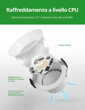 Carica l'immagine nel visualizzatore di Gallery, HOMEOW Faretti LED da Incasso per Cartongesso Antiriflesso, 7W 230V IP44