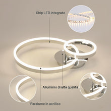 Carica l'immagine nel visualizzatore di Gallery, Osairous Plafoniera LED SoffittoModerna, 42W 4725LM Lampada da Soffitto