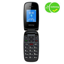 Carica l'immagine nel visualizzatore di Gallery, GSM Telefono Cellulare per Anziani, Telefono Cellulare a Conchiglia con Tasti Grandi Funzione SOS, Cellulare per Anziani Facile da Usare - Nero
