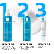 Carica l'immagine nel visualizzatore di Gallery, La Roche Posay Effaclar, Gel Detergente Schiumogeno, Per Pelli a Tendenza Acneica, Azione Purificante, Rimuove Sebo e Impurità, Arricchito con Acqua Termale e Zinco, 400 ml