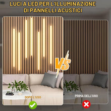 Carica l'immagine nel visualizzatore di Gallery, AXFEE COB LED Strip, 6 Rotoli 1M Paralleli di Striscia LED, Accorciabile