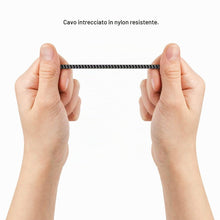 Carica l'immagine nel visualizzatore di Gallery, deleyCON 2m Cavo Micro USB in Nylon Cavo di Ricarica e Dati con Connettori in Metallo per Ricarica e Sincronizzazione Te