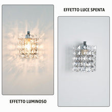 Carica l'immagine nel visualizzatore di Gallery, E14 Piccola Cromo Applique da Parete Cristallo Moderna