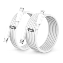 Carica l&#39;immagine nel visualizzatore di Gallery, Cavo For IPhone USB C Lightning,Cavo Di Ricarica Rapida,2 Pezzi 1m+2m Cavetto USB C Lightning For IPhone 14/Pro/Max/13/13Pro/Max/12/Pro/Max/Mini/11/Pro/Max/Se/Xs Max/Xs/Xr/X/8/Plus/7/Plus/6/Plus/Ipad