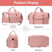 Carica l'immagine nel visualizzatore di Gallery, Flintronic Borsone da Viaggio Pieghevole, Borsone Palestra Sportiva con Etichetta Bagaglio, Borsa Sportiva con Scomparto Scarpe, Grande Capacità Borsa da Viaggio Duffel per Sport/Viaggi (35L)