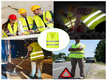 Carica l'immagine nel visualizzatore di Gallery, Anlising Gilet di Sicurezza, 10PCS Giallo Giubbotto di Sicurezza Riflettente,Gilet di Sicurezza ad Alta visibilità,Gilet