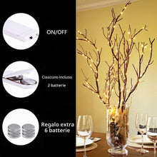 Carica l'immagine nel visualizzatore di Gallery, NEXVIN 8 Pezzi Luci a Batteria, Stringa Luci Led Micro 3 Meter 30 LED, Luci Impermeabile a Filo di Argento, Bianco Caldo