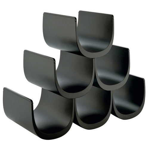 Alessi Noè GIA13 B - Portabottiglie di Design in Resina Termoplastica, Nero