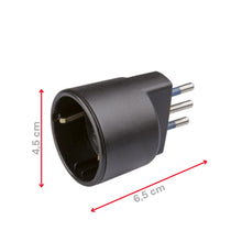 Carica l'immagine nel visualizzatore di Gallery, Poly Pool POLYPOOL | Presa Schuko Adattatore Presa Tedesca Spina 10A 2P+T e Presa 10-16A 2P+T (Standard Italiano 10A e T