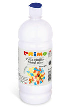 Carica l'immagine nel visualizzatore di Gallery, PRIMO - Colla Vinilica Fissante, Bottiglia 1kg con Tappo Dosatore Ideale come Colla per Tessuti Carta Legno Altro