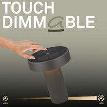 Carica l'immagine nel visualizzatore di Gallery, BRILONER - Poga lampada da tavolo senza fili, pannello solare, touch dimmer continuo, ip44, cavo usb-c, lampada solare d