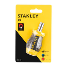 Carica l'immagine nel visualizzatore di Gallery, STANLEY Cacciavite a cricchetto multi-inserto Stubby, 6 inserti, 0-66-357