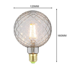 Carica l'immagine nel visualizzatore di Gallery, Lampadina LED Edison, sfera grande effetto cristallo, G125, 4 W, 220/240 V, E27, vintage, a filamento, lampadina decorat