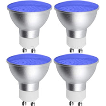 Carica l'immagine nel visualizzatore di Gallery, Bonlux GU10 Lampadine LED Blu, 5W GU10 Luce Spot Colorata blu AC 220-240V 120 Gradi Angolo di Fascio 50W MR16 GU10 Sosti
