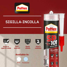 Carica l'immagine nel visualizzatore di Gallery, Pattex SP 101 Instant Tack Adesivo sigillante, Adesivo universale multimateriale che non cola, Sigillante universale app