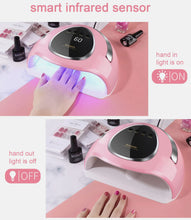 Carica l&#39;immagine nel visualizzatore di Gallery, Soulpala 180W Lampada Unghie professionale UV LED 48pcs Luce UV LED per Gel Portatile Fornetto Unghie unghie Strumenti per Manicure/Pedicure 4 Timer Preimpostati,Sensore Automatico, Curare Rapidamente UV Gel