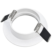 Carica l'immagine nel visualizzatore di Gallery, Faretto Incasso Cartongesso GU10 Alluminio Bianco, Cornice Faretti led da incasso per cartongesso Rotondo Portafaretto i