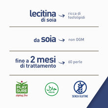 Carica l'immagine nel visualizzatore di Gallery, LongLife® Lecitina Di Soia | Fosfolipidi da soia NON OGM | Fonte vegetale di fosfatidilcolina | Precursore acetilcolina 