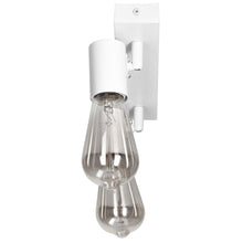 Carica l'immagine nel visualizzatore di Gallery, Faretti LED da Soffitto Orientabili E27 Lampada da Soffitto con Binario a 2 Faretti Plafoniera per Interni Moderna per C